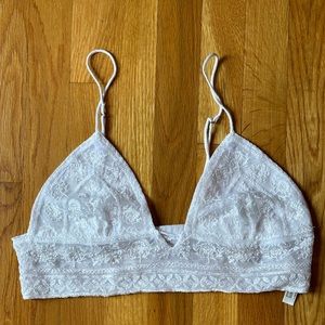 Free People White lace bralette NWOT size medium